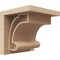 Ekena Millwork 4"W x 4"D x 4"H Wide Alma Rough Cedar Woodgrain TimberThane Corbel, Primed Tan CORUR04X04X04ALMRCPR - alternate 1